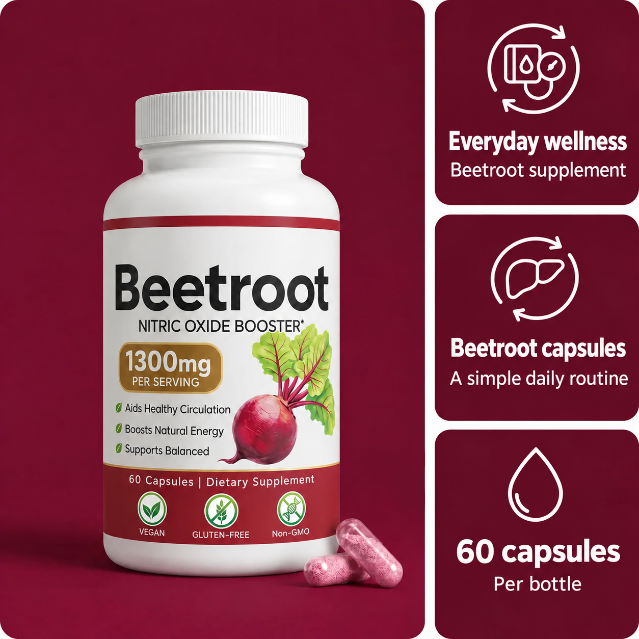 Beet Flow | Beetroot Capsules