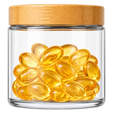 Bamboo lid glass jar